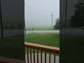 raining in Adams County Pennsylvania USA