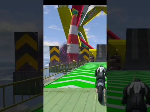 GTA : V SPIDERMAN BIKE RACING PART 6 #gta5 #gtashorts