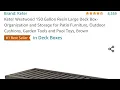 Keter Westwood 150 Gallon Deck Box Post Use Review an excellent purchase