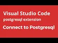 PostgreSQL Database in Visual Studio Code