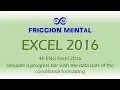 40 ENG Excel 2016 Simulate a progress bar with the data bars of the conditional formatting