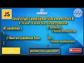JavaScript Conditional Statement Tutorial Part 8 if if else if else if else Ternary Operator