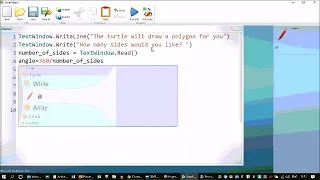 variables loops in small basic