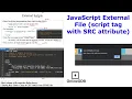 JavaScript External Files SRC attribute