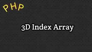 3d index array in php index array in php index array example php course in hindi