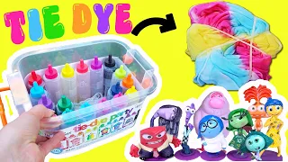 Inside Out 2 Movie DIY Tie Dye with Dolls Crafts for Kids