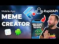 How To Build a MEME CREATOR Mobile App with FLUTTER