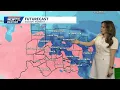 Snow showers impact Greater Cincinnati on Monday