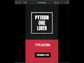 Python one liners - Type Casting