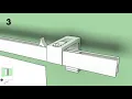 How to install IKEA VIDGA rail Single track
