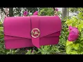 Unboxing of a new Michael Kors GREENWICH Medium Saffiano Leather Convertible Shoulder Bag