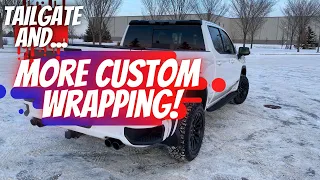 Custom Multipro Multiflex Tailgate Wrap Stealth Camo Vinyl Wrap on GMC Sierra Chevy Silverado