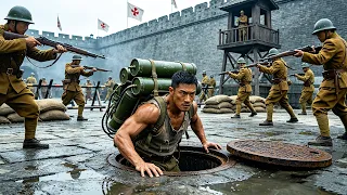 功夫小子背上炸藥從下水道潛入，炸毀日軍軍火庫 ⚔️  抗日  MMA | Kung Fu
