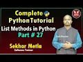 List Methods in Python Eagle Education