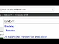 HIDDEN RANDOM FEATURE on Pro Football Reference