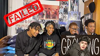 bts v growling compilation try not to die reaction 