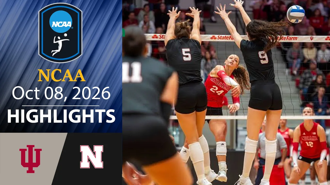 Indiana vs Nebraska Highlights Oct 8, 2026 | NCAA Women's Volleyball 2026