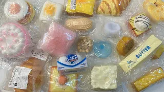 [💸squishy haul💸] BREAD, BUTTER, CHEESE, CAKE, SOAP, ETC. SQUISHY HAUL | asmr