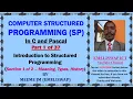 Computer Structured Programming In C and Pascal Part 1 of 37 Introduction to SP