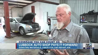 Lubbock auto shop donates 3K worth of parts labor to woman in need