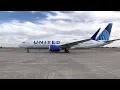 United Airlines 737 Max 8 Taxing at Southern Illinois Airport Carbondale Illinois