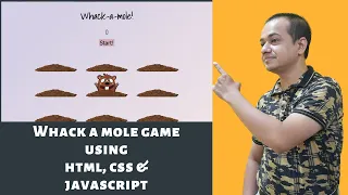 Whack a Mole Game using HTML CSS and JavaScript