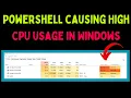 How to Fix PowerShell Causing High CPU Usage in Windows 11