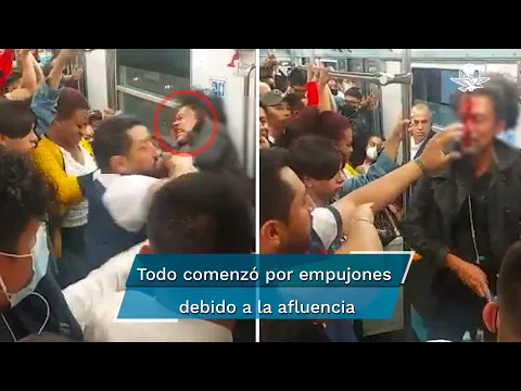 Download MP3 Captan pelea en Metro de la CDMX: “¡Tengo Sida!”, grita hombre ensangrentado mientras escupe