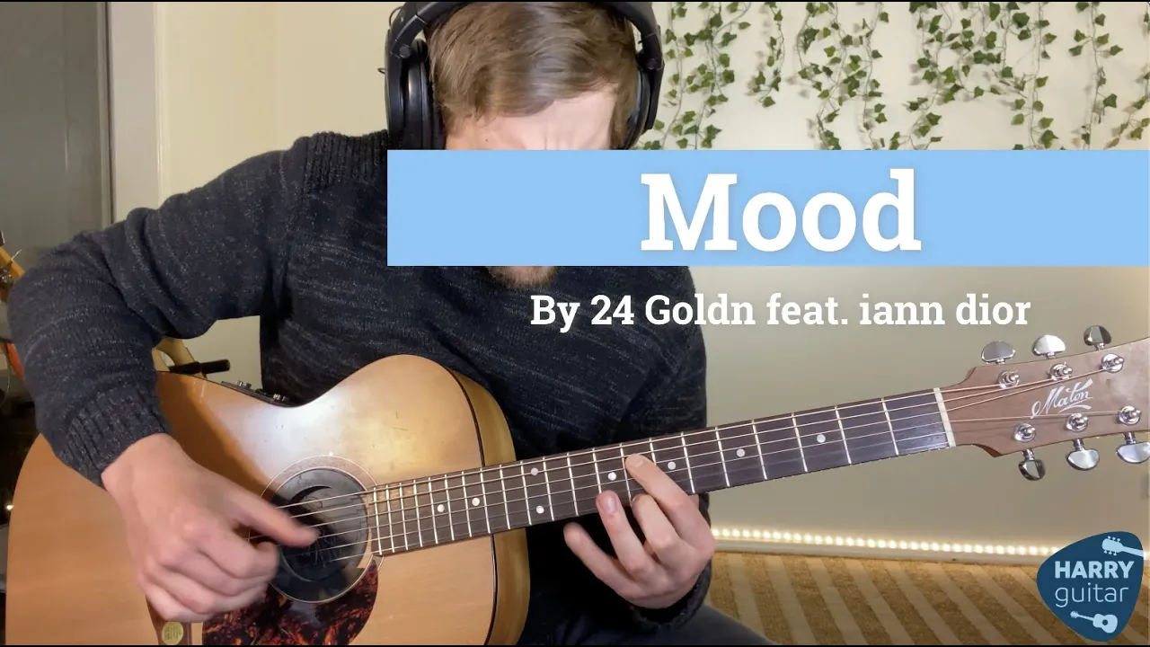 Mood (24 Goldn feat. iann dior) - Full Guitar Lesson/Tutorial