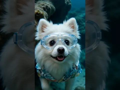 Nico attends an ocean-themed party😂🤣😆 #smartnico #funny #cute #pets