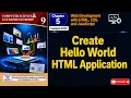 Create Hello World HTML Application Punjab Boards PTB