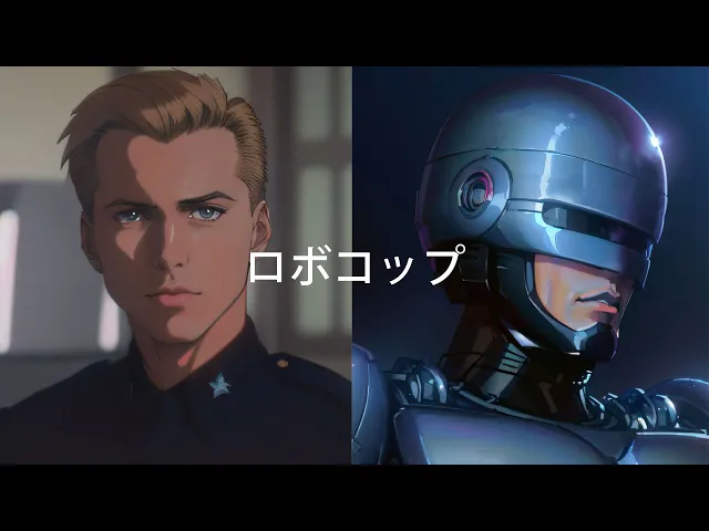 Robocop as a Japanese Anime