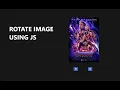 Rotate Image Using JavaScript
