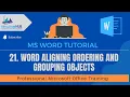 21 Word Aligning Ordering and Grouping Objects