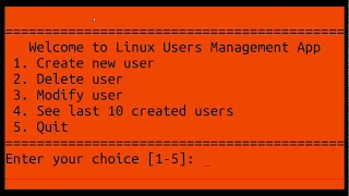 Linux Users Management Script