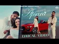 Lagu Apsara  (Lyrical Video) | Billa Sonipat Ala | New Haryanvi Love Song