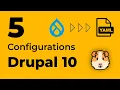 Drupal 10 configurations export your first set of yamls