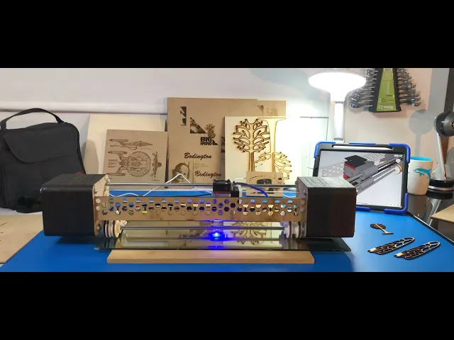3D-Printed and Plywood Laser Engraving Machine: Precision Meets DIY video thumbnail