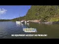 Using construction chutes when there s no equipment access to your shoreline to install riprap