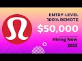 Work for Lululemon Hiring Entry Level Remote Recruiter 2022