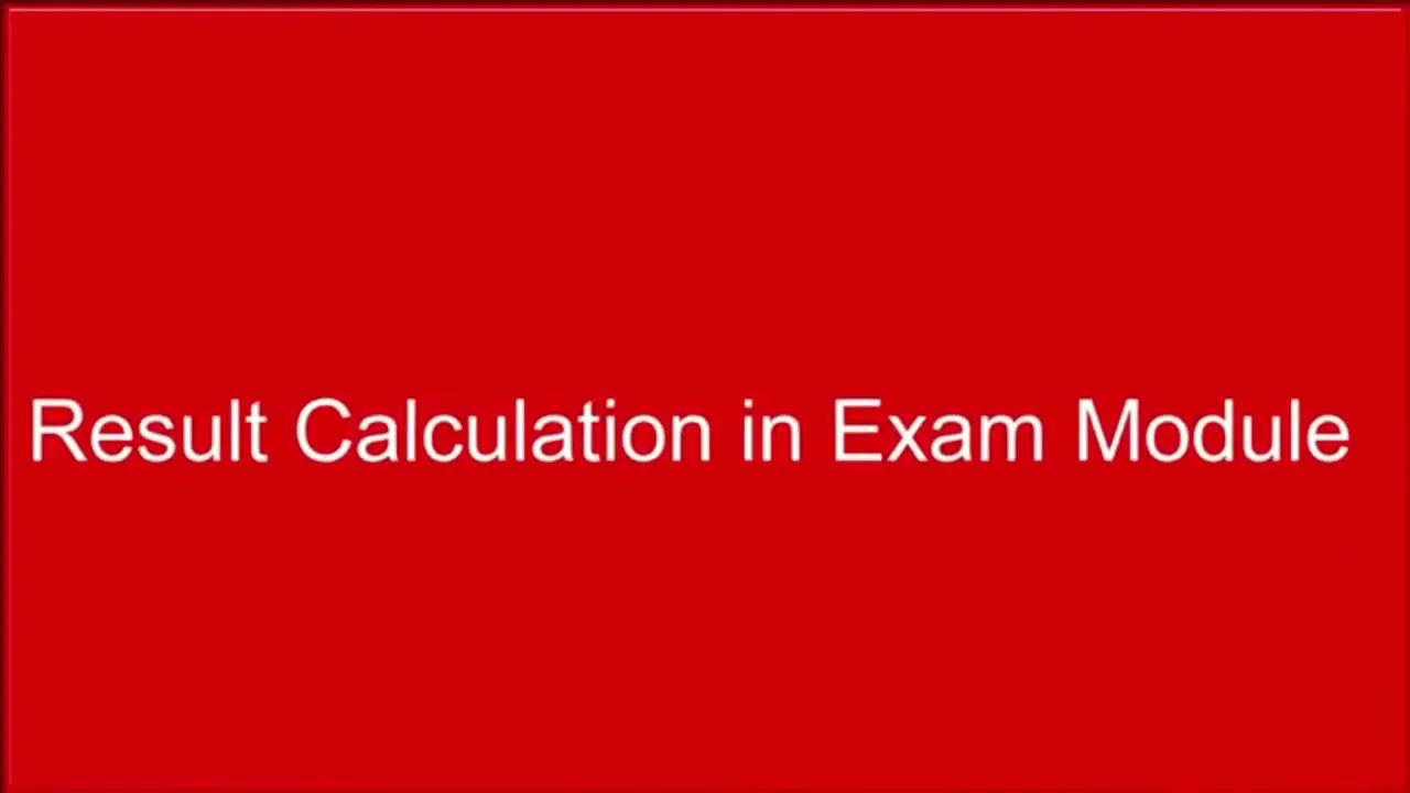 Result Calculation