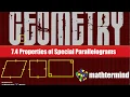 BIM Geometry 7-4 Properties of Special parallelograms