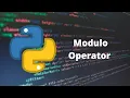 Modulo Operator - Basics of Python