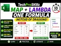 Excel MAP Function LAMBDA One Formula Instead of Dragging