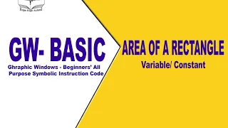 GW-BASIC finding the area of a rectangle