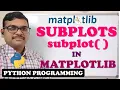 SUBPLOTS IN MATPLOTLIB SUBPLOT FUNCTION PYTHON PROGRAMMING