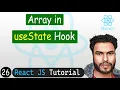 useState with Array in React React JS Tutorial