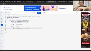 PROGRAM FLOW - CONDITIONAL CONTROL STRUCTURES PART 2