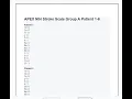 APEX NIH Stroke Scale Group A Patient 1 6 APEX NIH Stroke Scale Group B Patient 1 6