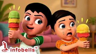 चुन्नू मुन्नू थे दो भाई - Chunnu Munnu The Do Bhai-Sibling Fight | Hindi Rhymes for Kids | Infobells